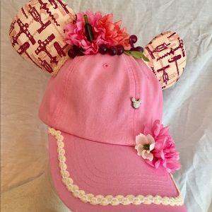 Epcot Food & Wine Lite Pink Mouse Ear Baseball Cap